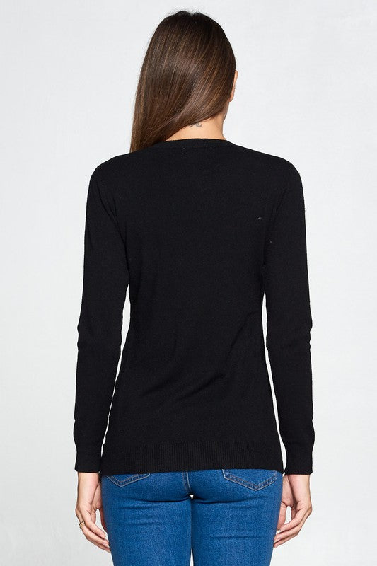 On Cloud Nine Black Pearl Sweater