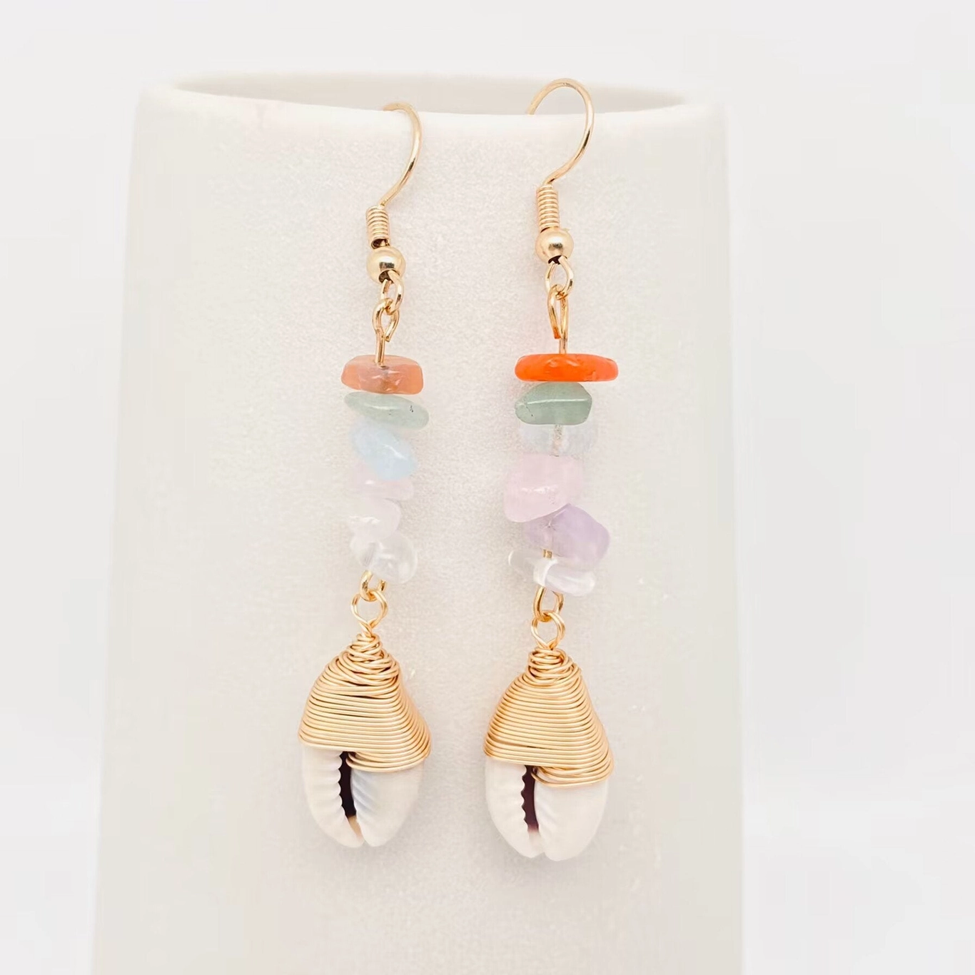 Lania Shell Drop Earrings